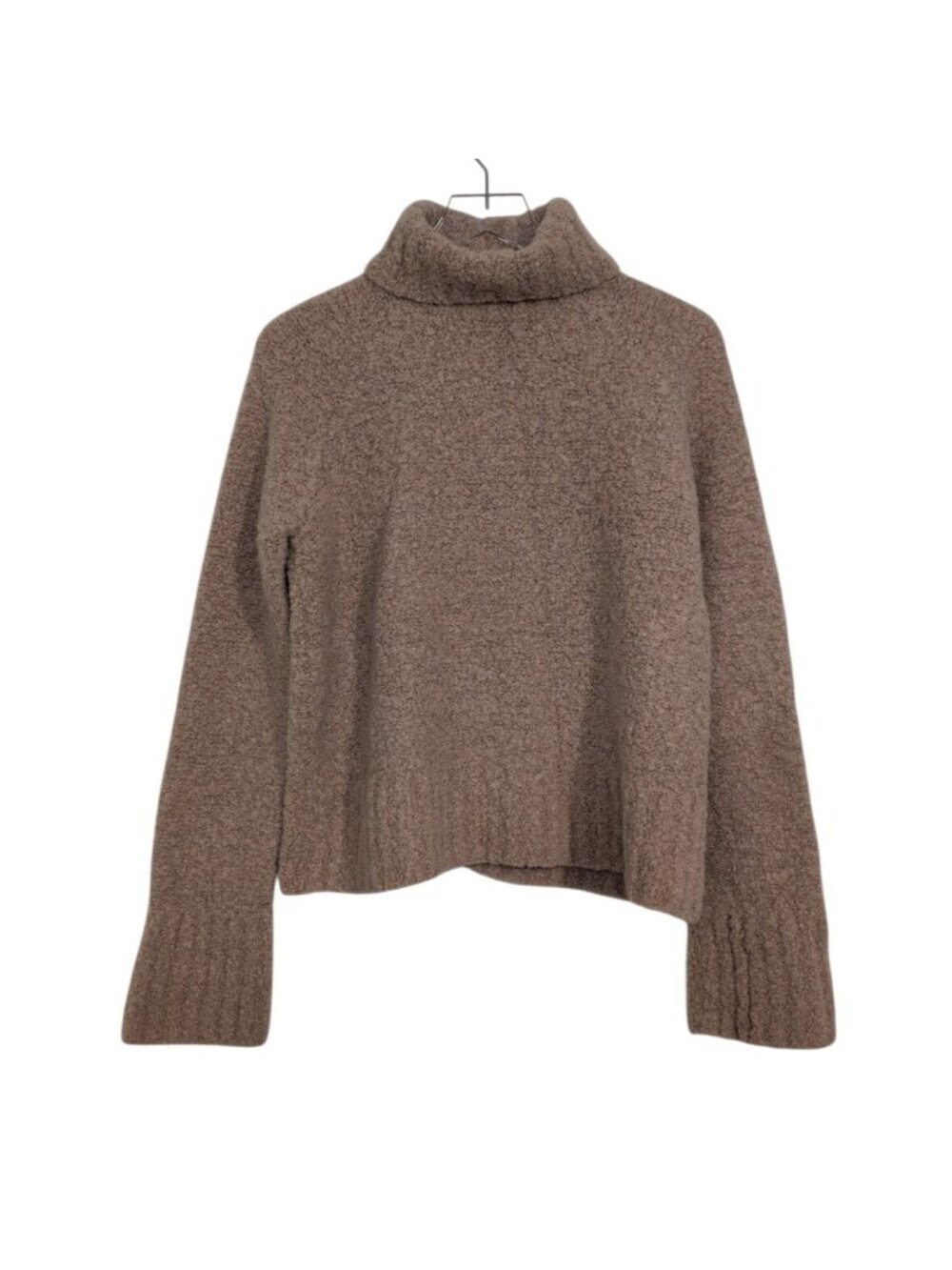 Tuckernuck Boucle Knit Theo Turtleneck Womens Size Small Camel Wool Blend Sweate